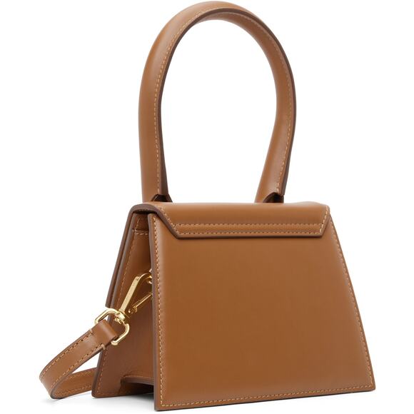 Jacquemus Leather Le Chiquito Mini Crossbody Bag Brown